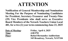 Nomination meeting info